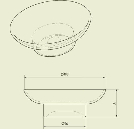 Prozirni zamjenski posuda za sapun Optima pro kupaonski dodaci SPI39, HAP39, SIM39 i SADADOPL, ilustrativna fotografija.