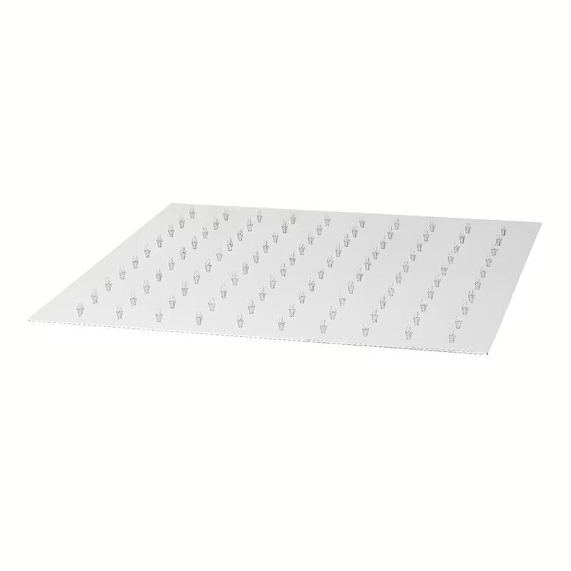 Mesingani kvadratni nadglavni tuš Optima Chrome u krom izvedbi, dimenzija 30 x 30 cm.