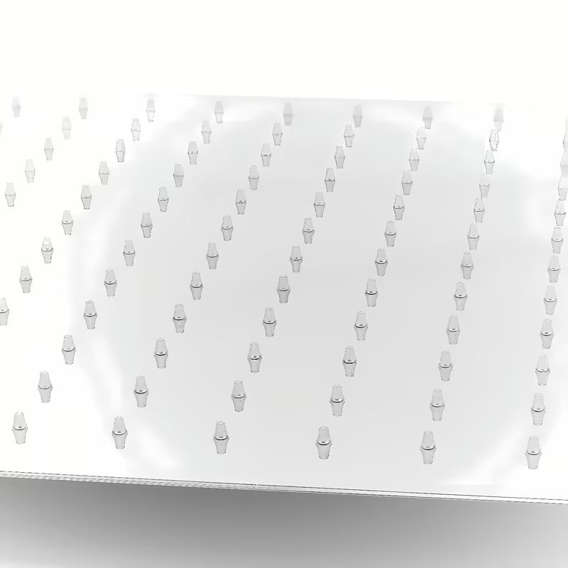 Kvadratni mesingani nadglavni tuš Optima Chrome četvrtastog dizajna, 40 x 40 cm.