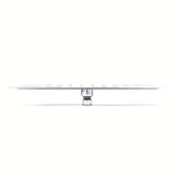 Mesingani nadglavni tuš Optima Chrome četvrtastog dizajna, dimenzija 34x22 cm