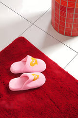 Crvena TEPIH za Wc Optima od mikrovlakana s protukliznom obradom