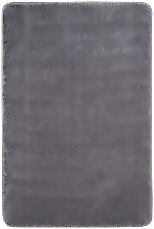 Siva WC školjke kupaonski tepih Optima od mikrovlakana s protukliznom obradom