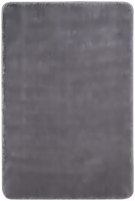 Siva WC školjke kupaonski tepih Optima od mikrovlakana s protukliznom obradom