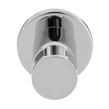 Kromirani podžbukni priključak tuševi Optima s integriranim držačem tuševi u zaobljenom dizajnu.