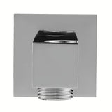 Kromirani podžbukni priključak tuševi s integriranim držačem u četvrtastom dizajnu