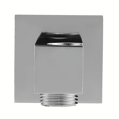 Kromirani podžbukni priključak tuševi s integriranim držačem u četvrtastom dizajnu