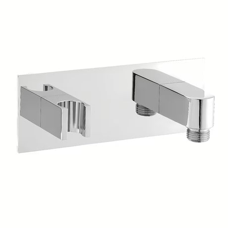 Optima podžbukni priključak tuševi u kromu s držačem ručne tuševi u zaobljenom dizajnu