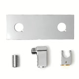 Optima podžbukni priključak tuševi u kromu s držačem ručne tuševi u zaobljenom dizajnu