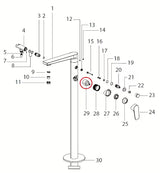 Zamjenski kartuša Optima pro za umivaoničke i miješalice za kadu pro za glatku regulaciju protoka i temperature vode.