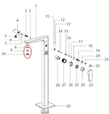 Perlator Optima pro za prozračivanje mlaza i uštedu vode pri korištenju baterije