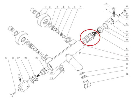 Originalni termostatska kartuša Vernet pro termostatske miješalice Optima