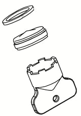 Zamjenski perlator Neoperl, uključujući ključ, pro za termostatsku slavinu za kadu Optima