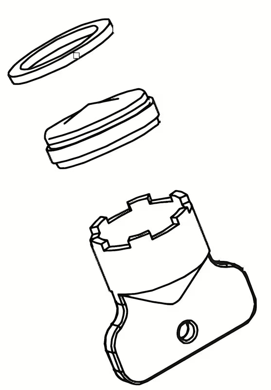 Zamjenski perlator Neoperl, uključujući ključ, pro za termostatsku slavinu za kadu Optima