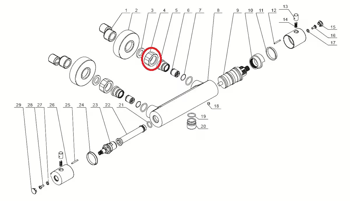 Zamjenska spojna matica pro termostatske miješalice Optima