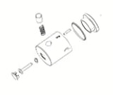 Zamjenska ručica Optima pro za termostatsku kadu miješalicu pro prebacivanje kada/ručni tuš