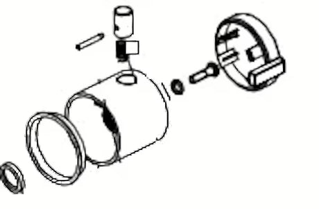 Zamjenska ručica za termostate Optima 2 pro jednostavnu zamjenu i udobno rukovanje.