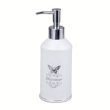 Bijeli keramički dozator sapuna Optima Provence pro kupaonicu u francuskom provansalskom stilu.