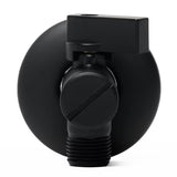 Crni kutni ventil Optima s integriranim filtrom pro priključak miješalice za umivaonik ili WC školjke