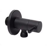 Optima kutni ventil s polugom u crnoj mat boji pro za zatvaranje dovoda vode