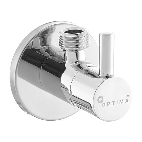 Optima kutni ventil u krom izvedbi s ručicom pro za upravljanje dovodom vode