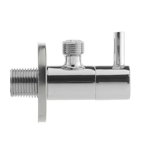 Optima kutni ventil u krom izvedbi s ručicom pro za upravljanje dovodom vode