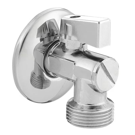 Potpuno metalni kutni ventil Optima 1/2x3/4 s plastičnom klapnom i integriranim filtrom