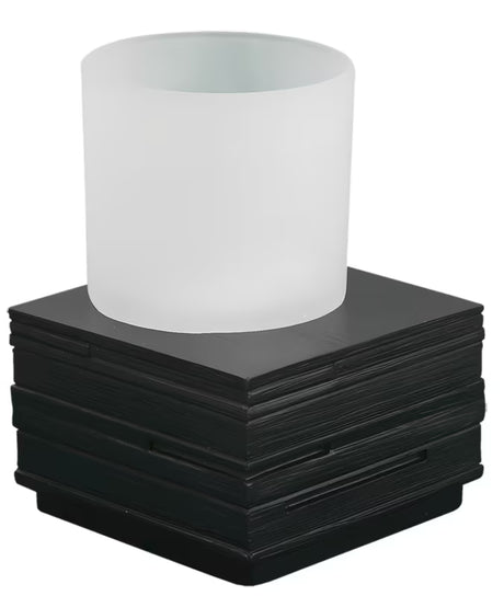 Smeđa samostojeći  posuda Optima Salea modernog četvrtastog dizajna za kupaonicu.