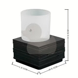 Smeđa samostojeći  posuda Optima Salea modernog četvrtastog dizajna za kupaonicu.