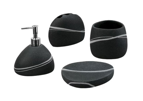 Samostojeći  posuda Optima Sidao u crnoj mat izvedbi za kupaonicu.