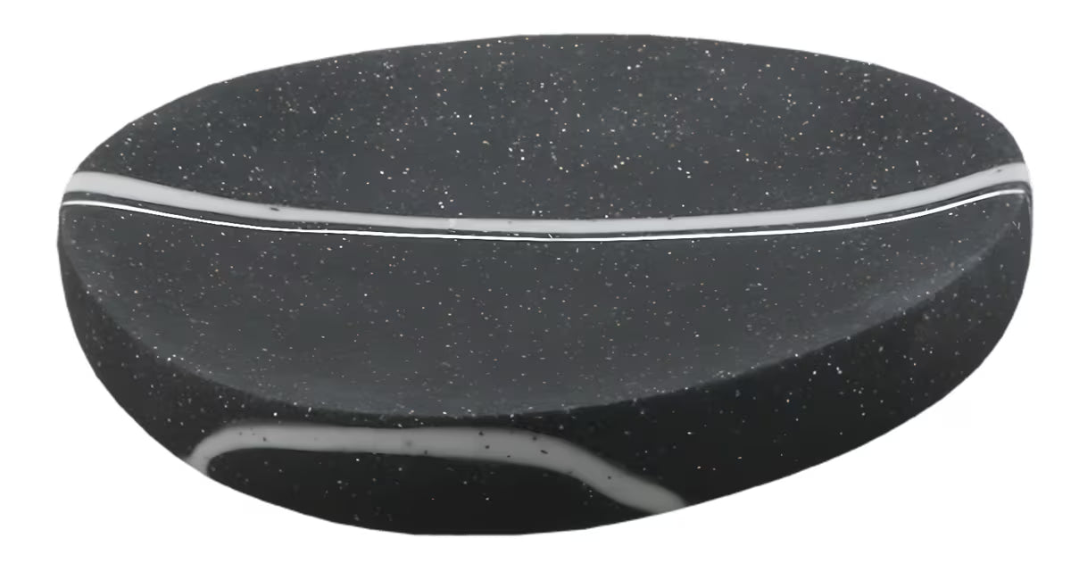 Samostojeći  posuda za sapun Optima Sidao u crnoj mat izvedbi s modernim dizajnom