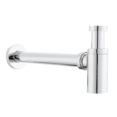 Kromirani dizajnerski sifon za umivaonik Optima Chrome promjera 32 mm pro za modernu kupaonicu.