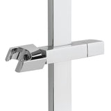 Kvadratna tuš šipka Optima Chrome s kliznim držačem, duljina 68 cm
