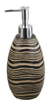 Samostojeći  dozator za tekući sapun Optima Soreta u smeđoj boji sa zanimljivim motivom