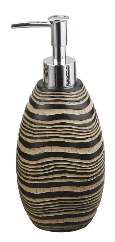 Samostojeći  dozator za tekući sapun Optima Soreta u smeđoj boji sa zanimljivim motivom