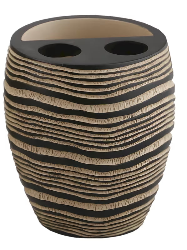 Smeđa samostojeći  držač za četkice za zube Optima Soreta sa zanimljivim dizajnom