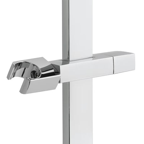 Kvadratna tuš šipka Optima Chrome s kliznim držačem, duljina 68 cm