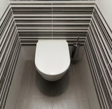 ČETKA za Wc Optima Chrome od poliranog nehrđajućeg čelika s mogućnošću zidne montaže ili postavljanja na pod.