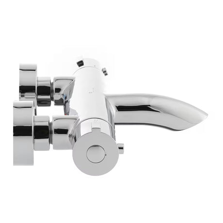 Termostatska zidna miješalica za kadu Optima Chrome u krom izvedbi bez tuš seta.