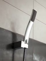 Optima set za kadu u krom izvedbi s ručnim tušem, držačem i tuš crijevom