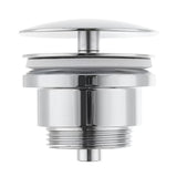 Optima Chrome kromirana neuzatvoriva odvod za umivaonik s uklonjivom kapicom