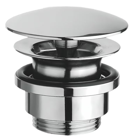 Optima Chrome kromirana neuzatvoriva odvod za umivaonik s uklonjivom kapicom