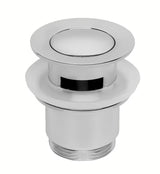 Kromirani umivaonički odvod ClickClack pro umivaonici s preljevom i uklonjivom kapicom