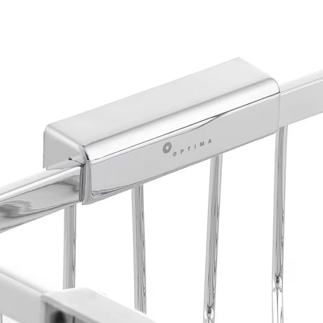 Kutna zidna žičana posuda za sapun Optima Wire program u izvedbi chrome od kromiranog mesinga.