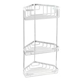 Kutna troetažna zidna polica Optima Wire program u izvedbi chrome