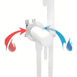 Jednoručna Baterija podžbukna miješalica za bide s bide tušem u bijeloj boji s mat površinom