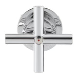Kromirana podžbukna miješalica za umivaonik Paffoni Cruz s ventilskim upravljanjem i križnom ručkom.