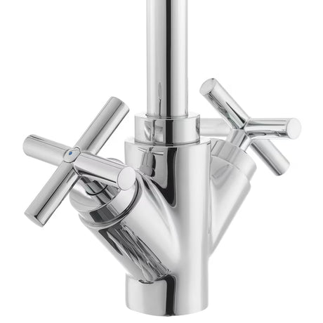 Paffoni Cruz ventilna miješalica za umivaonik u kromiranoj izvedbi s križnom ručkom