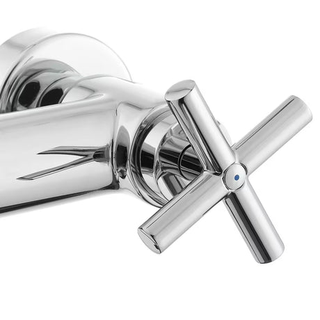 Kromirana zidna miješalica za umivaonik Paffoni Cruz s križnom ručkom