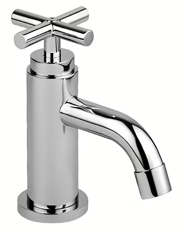 Paffoni Cruz ventil za umivaonik u krom izvedbi s križnom ručkom pro hladnu vodu