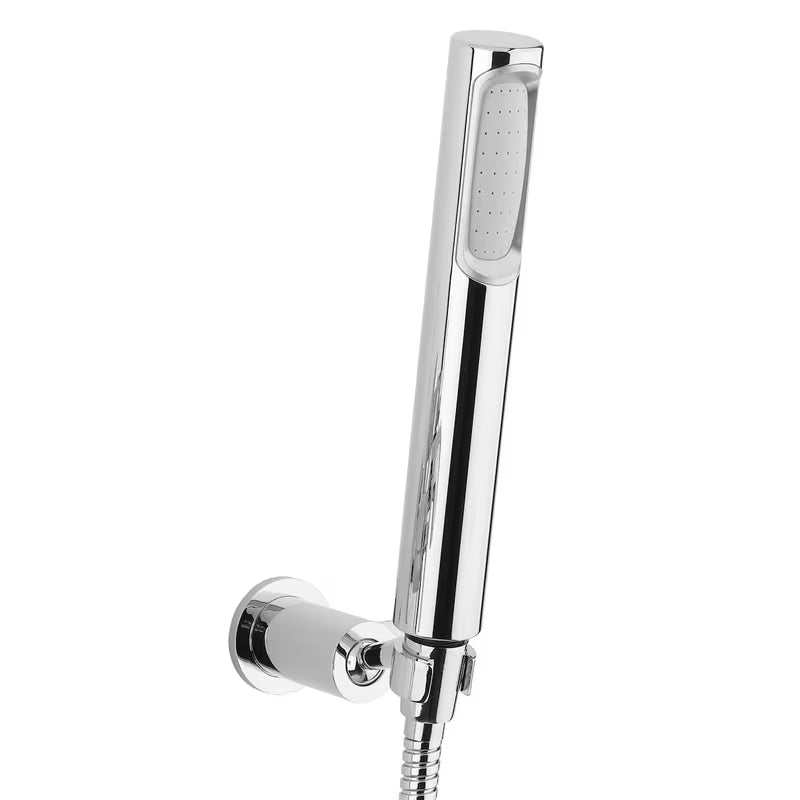 Paffoni Cruz ventilna zidna miješalica za kadu s tuš setom u krom izvedbi.